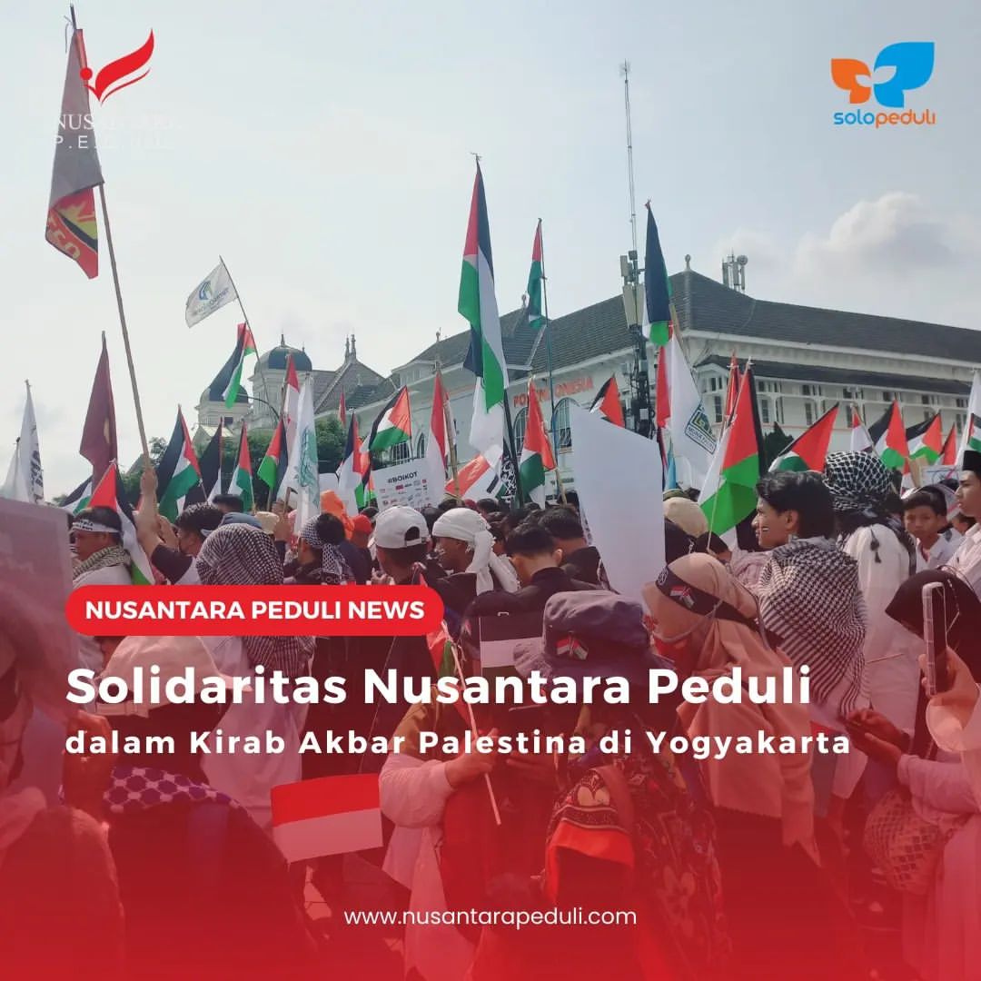 Solidaritas Nusantara Peduli dalam Kirab Akbar Palestina di Yogyakarta